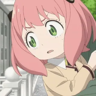 🤯 Anya Forger Spy × Family Anime, Anya Forger, Spy x Family, imut, kartun, rambut pink, gadis anime whatsapp sticker