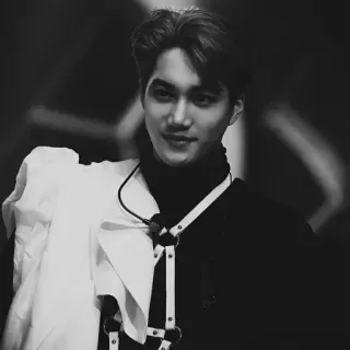 🔗 Kai kpop, exo, koreański, piosenkarz, moda, portret telegram sticker