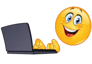 💾 Emoji, Computer, Laptop, Lächeln, Finger, Hände, Fröhlich telegram sticker