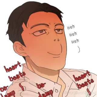 🙈 heart beats ba-dump bo-dump corazón, latidos, amor, emoción, ilustración telegram sticker