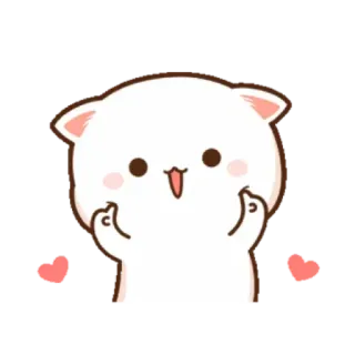 ☺️ cute, animal, heart, gesture whatsapp sticker