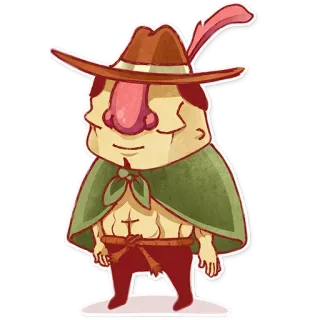 🏹 Comicfigur, Fantasy, Sticker, Illustration whatsapp sticker
