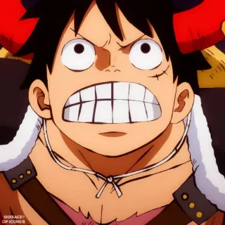 👒 Monkey D. Luffy One Piece Anime, One Piece, Monkey D. Luffy, Luffy, Cartoon telegram sticker