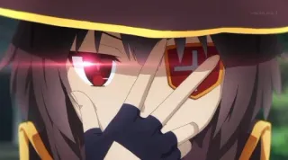 😎 Megumin Konosuba Anime, Megumin, Konosuba, Phản cảm, Sticker telegram sticker