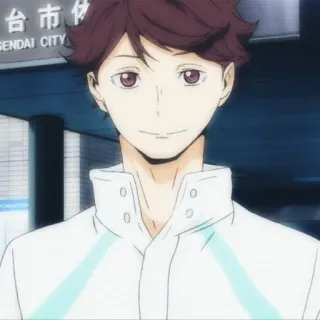 💗 Oikawa Tooru Haikyuu!! Anime, Haikyuu, Oikawa, Oikawa Tooru, Personaggio, Pallavolo telegram sticker