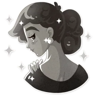 Audrey Glamour telegram stickers