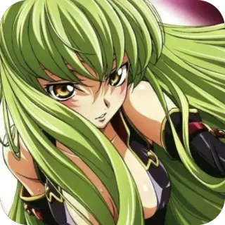 🫥 C.C. Code Geass whatsapp sticker