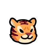 🦠 tigre, animale, cartone animato, carino, adesivo, kawaii whatsapp sticker