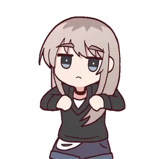 ๐ค Mashiro Kurata BanG Dream! Girls Band Party! Mashiro Kurata, BanG Dream, Morfonica, anime girl, cute, chibi, stickers, dancing whatsapp sticker