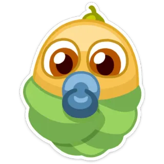 👶 baby, pacifier, cute, cartoon, infant, newborn telegram sticker