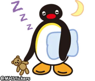 💤 Pingu ペンギン, 漫画, キャラクター, 動物 telegram sticker