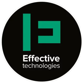 🎯 Effective technologies эффективный, технологии, логотип, бизнес, компания, зеленый, черный telegram sticker