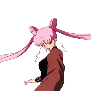 😡 Black Lady Sailor Moon アニメ, マンガ, 悪役, 邪悪, ダーク, ブラックレディ telegram sticker