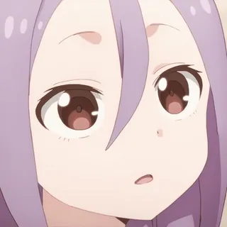 😒 动漫, 漫画, 可爱, 女孩, 肖像, 卡通 telegram sticker