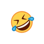 🤣 emoji, laughing, joy, tears, smiley telegram sticker