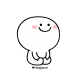 😊 carino, kawaii, cartone animato, personaggio, sorriso whatsapp sticker