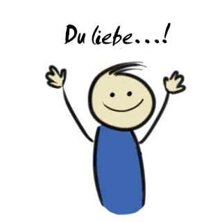 😇 Hurra!!! Strichmännchen, Feier, Cartoon, Fröhlich, Zeichnung whatsapp sticker