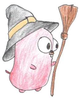 🎩 bruja, halloween, sombrero, escoba, dibujos animados, lindo telegram sticker