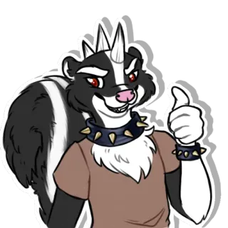 Axel Skunk telegram stickers