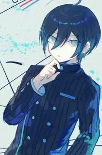 🌟 Shuichi Saihara Danganronpa Anime, Shuichi Saihara, Danganronpa, Personaje, Ilustración telegram sticker
