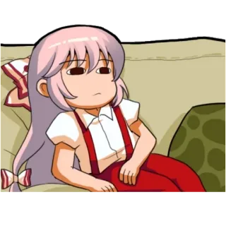 😒 Anime, Cartone animato, Riposo, Carino, Ragazza telegram sticker