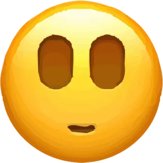 🙁 Emoji, Gelb, Gesicht, Ausdruckslos whatsapp sticker