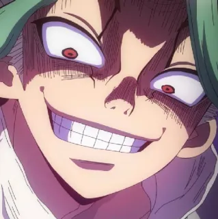 💈 Anime, Bösewicht, Grinsen, Böse, Manga telegram sticker