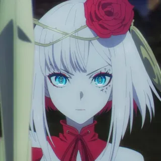 🥀 Anime, Personaggio, Rosa, Fantasy, Donna, Spada telegram sticker