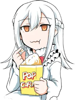 🍿 POP
CORN Аниме, Милый, Попкорн, Еда, Мультфильм, Закуска telegram sticker