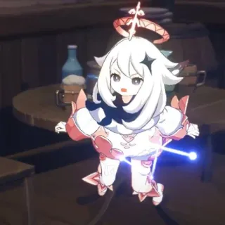 🏮 Paimon Genshin Impact paimon, genshin impact, anime, personnage de jeu vidéo whatsapp sticker