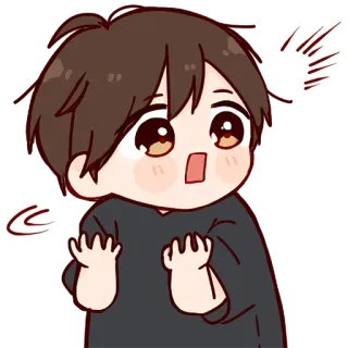 😳 anime, cute, reaction, exasperated, cartoon, shocked telegram sticker