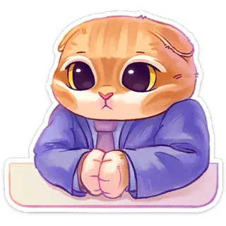 🤵 猫, 子猫, ビジネス, オフィス, かわいい, 愛らしい telegram sticker