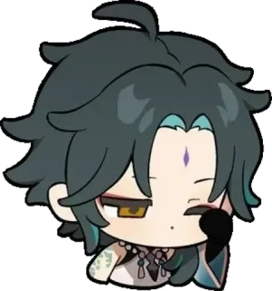 🙂 Xiao Genshin Impact Xiao, Genshin Impact, game, character, anime, chibi telegram sticker