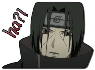 😠 Itachi Uchiha Naruto ha?! itachi, naruto, anime, uchiha, sharingan telegram sticker