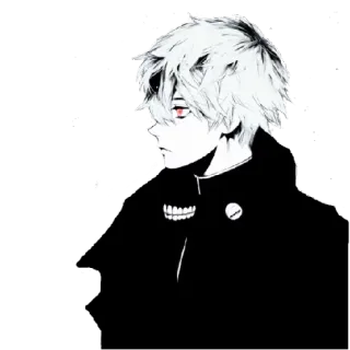 🙄 Ken Kaneki Tokyo Ghoul Anime, Manga, Ghoul, Ken Kaneki, Tokyo Ghoul, Düster, Horror, Fantasy telegram sticker