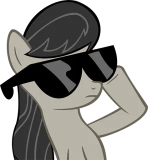 😎 pony, sunglasses, cool, horse telegram sticker