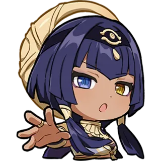 😼 sticker, animé, dessin animé, personnage, chibi, fille, égyptien whatsapp sticker