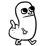๐ถโโ๏ธ jari tengah, menyinggung, kasar, kartun, gestur telegram sticker