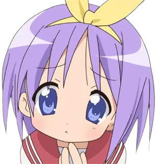 ❓ Konata Izumi Lucky Star Anime, Kawaii, Personaje, Chica, Manga, Lucky Star, Konata Izumi whatsapp sticker