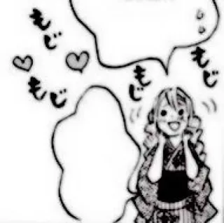 🌷 もじ manga, anime, character, japanese, love telegram sticker