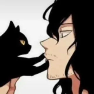 🙀 Shota Aizawa My Hero Academia anime, cat, manga, Shota Aizawa, My Hero Academia, teacher telegram sticker