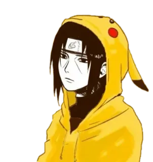 😕 Itachi 动漫, 火影忍者, 宇智波鼬, 皮卡丘, 卡通, 贴纸 telegram sticker