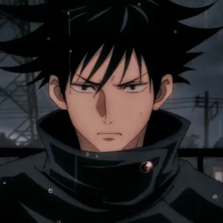 🎭 Megumi Fushiguro Jujutsu Kaisen Anime, Mangá, Sério, Personagem telegram sticker