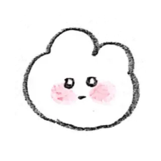 🎀 coniglio, kawaii, cartone animato, carino, animale, illustrazione telegram sticker