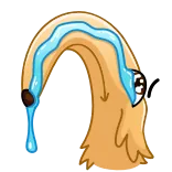 😭 chorar, chorando, triste, água, lágrima, lágrimas telegram sticker
