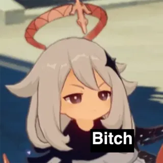 🤬 Paimon Genshin Impact Bitch paimon, genshin impact, anime, video game, bitch, swear word telegram sticker