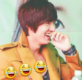 😂 man, laughing, happy, person, smile, emojis telegram sticker