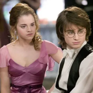 💋 Harry Potter Гарри Поттер, Гермиона Грейнджер, Персонажи, Фильм, Молодежь, Фэнтези, Фильм, Школа, Друзья telegram sticker