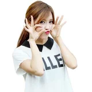 😗 femme, fille, mignon, coréen, portrait, asiatique, féminin whatsapp sticker