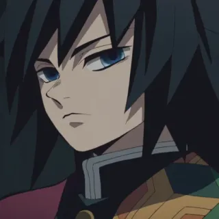 🌊 Giyu Tomioka Demon Slayer Аниме, Клинок, рассекающий демонов, Гию Томиока, Персонаж, Манга telegram sticker